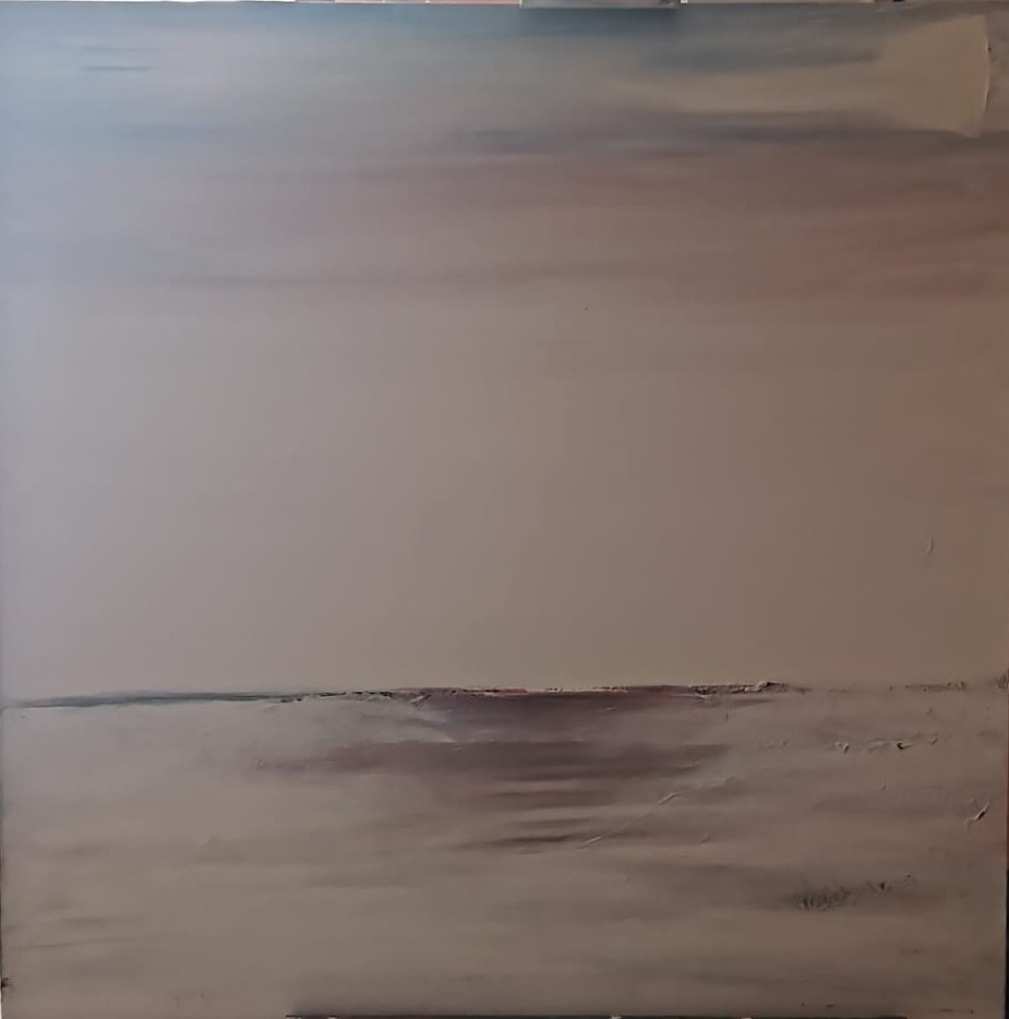 Arid Heart — Angelo De Boni — acrilici su tela 80x80